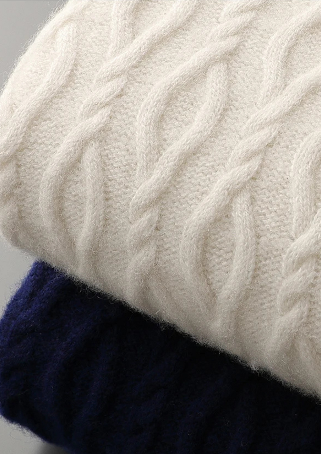 Jacquard Wool Crewneck Sweater with Contrast Tipping