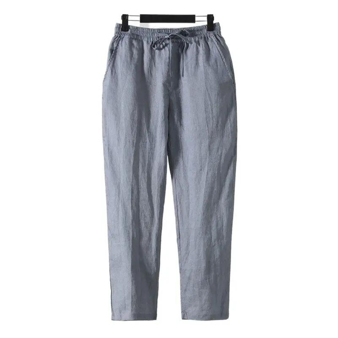Straight-Fit Linen Trouser