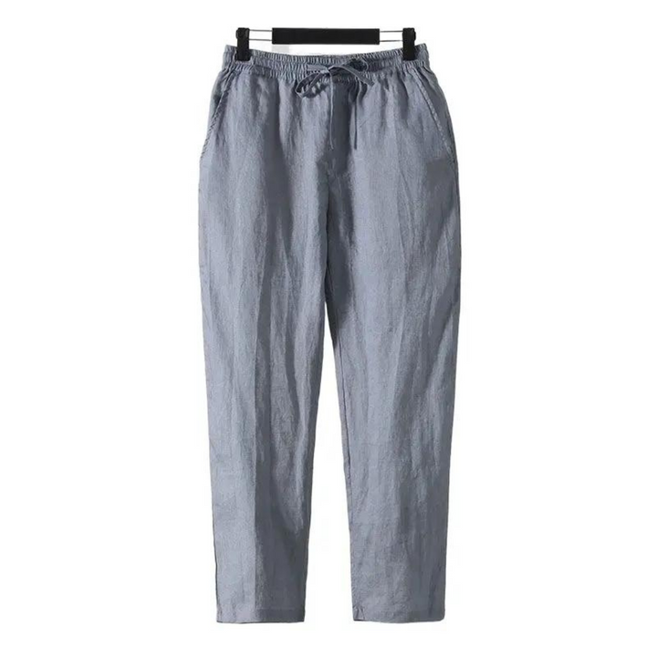 Straight-Fit Linen Trouser