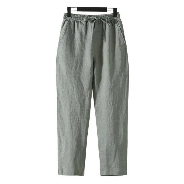 Straight-Fit Linen Trouser