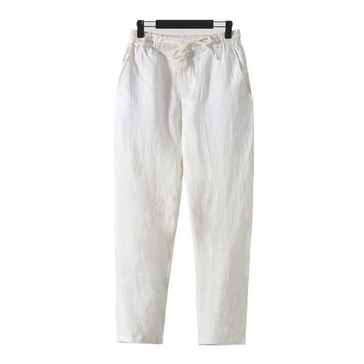 Straight-Fit Linen Trouser