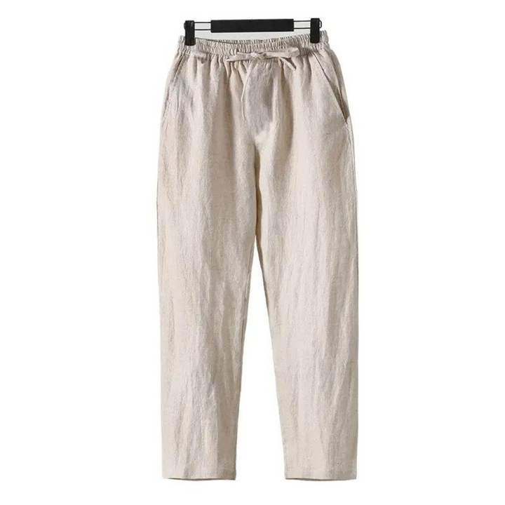 Straight-Fit Linen Trouser