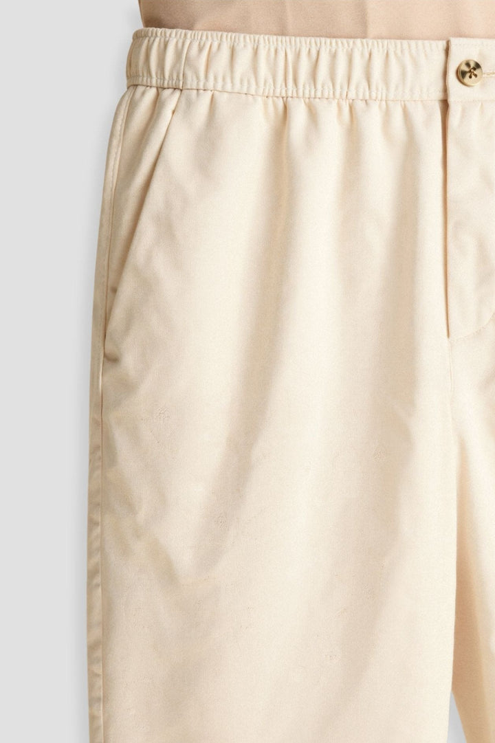 Relaxed Cotton-Linen Drawstring Trouser
