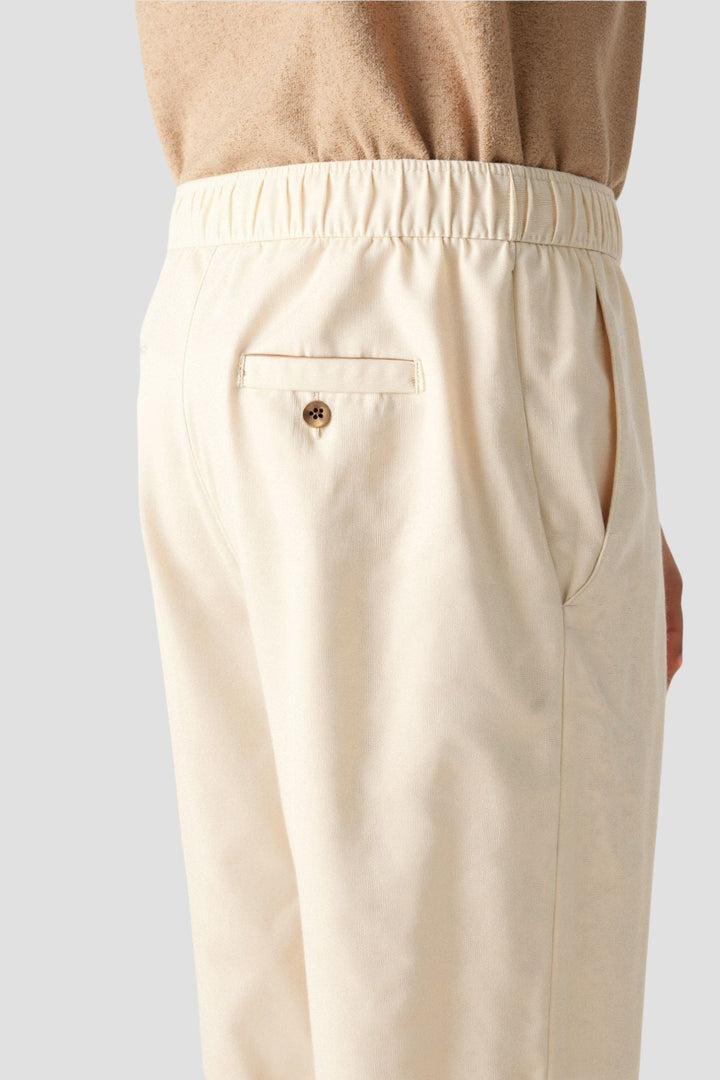Relaxed Cotton-Linen Drawstring Trouser