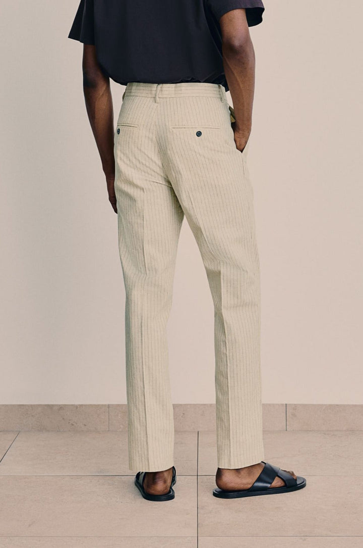 Tailored Cotton-Linen Trouser