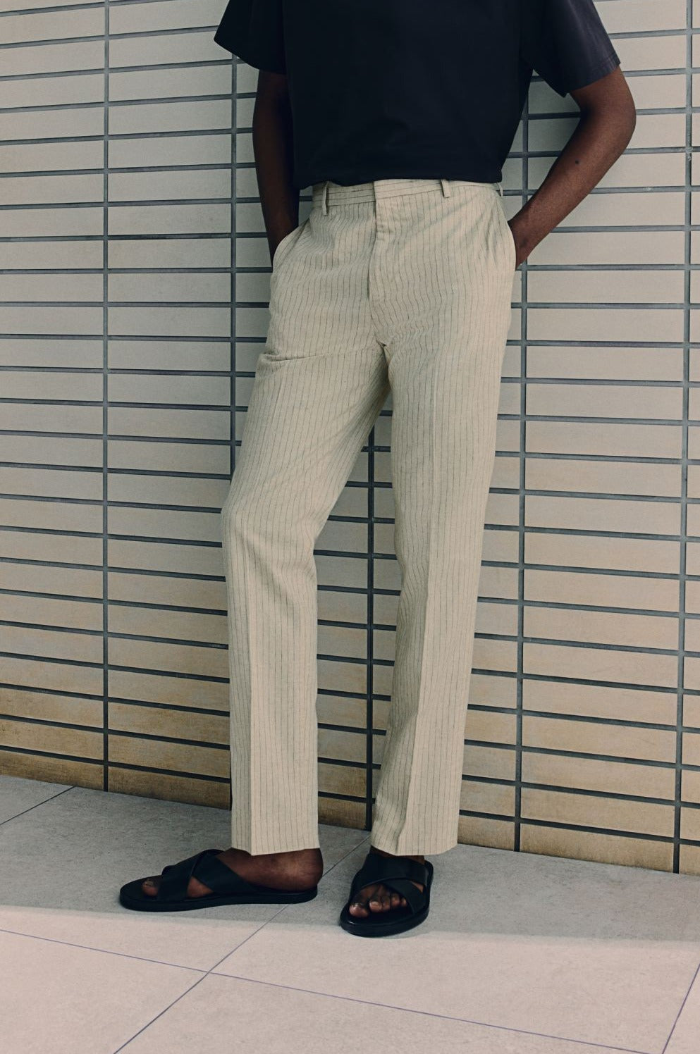 Tailored Cotton-Linen Trouser