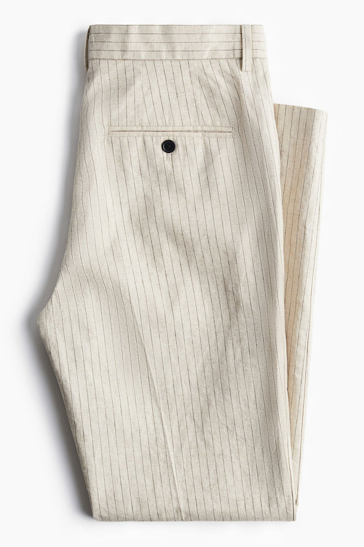 Tailored Cotton-Linen Trouser