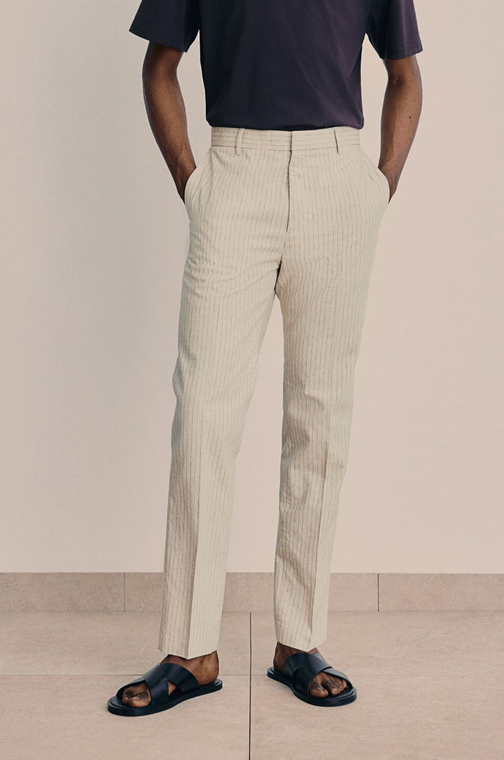 Tailored Cotton-Linen Trouser