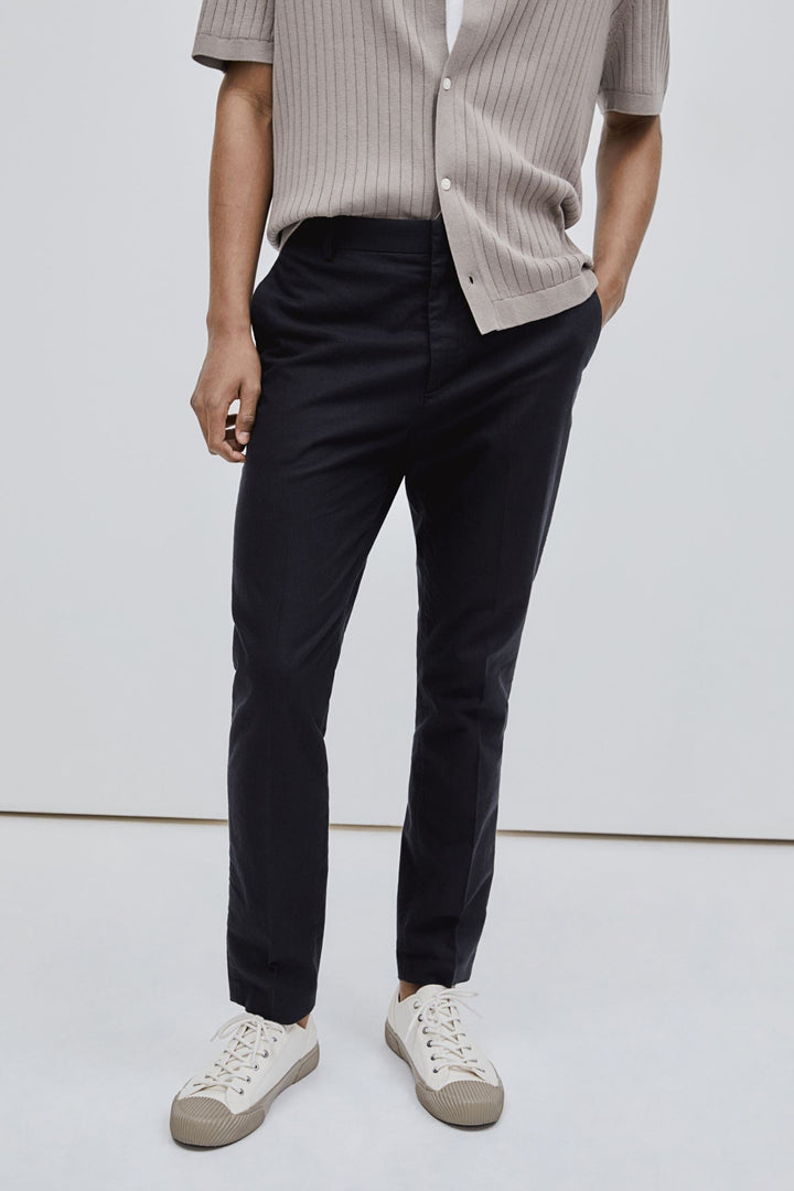 Tailored Cotton-Linen Trouser
