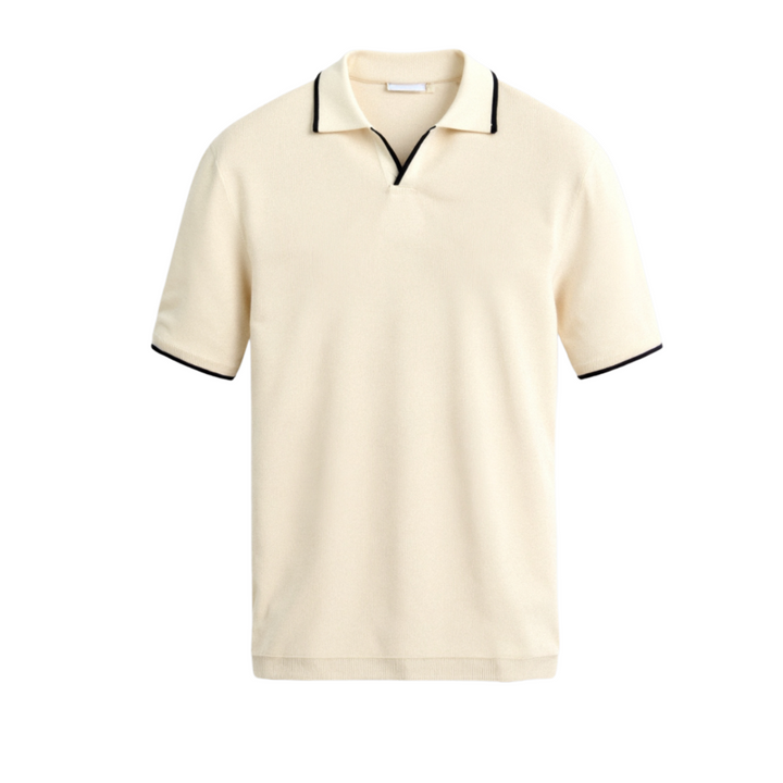 Contrast Trim Knit Polo