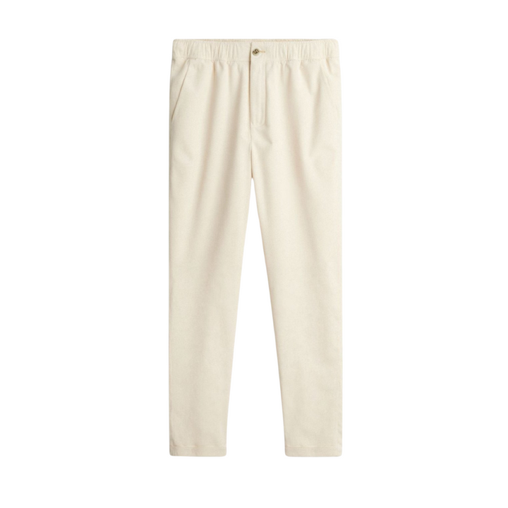 Relaxed Cotton-Linen Drawstring Trouser