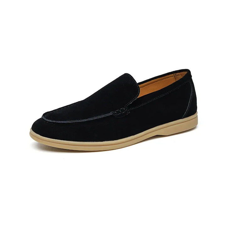 Suede Loafer Hand-Stitched