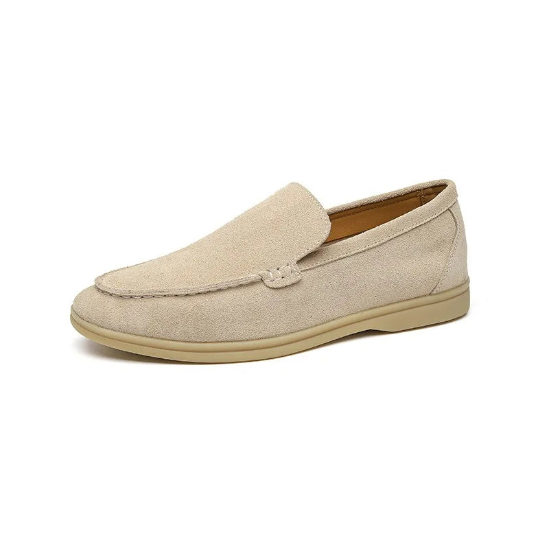 Suede Loafer Hand-Stitched