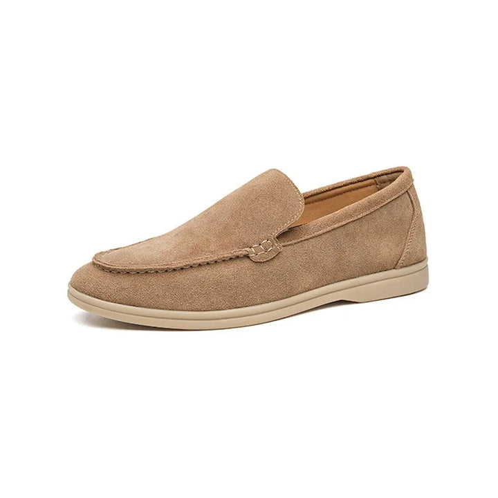 Suede Loafer Hand-Stitched