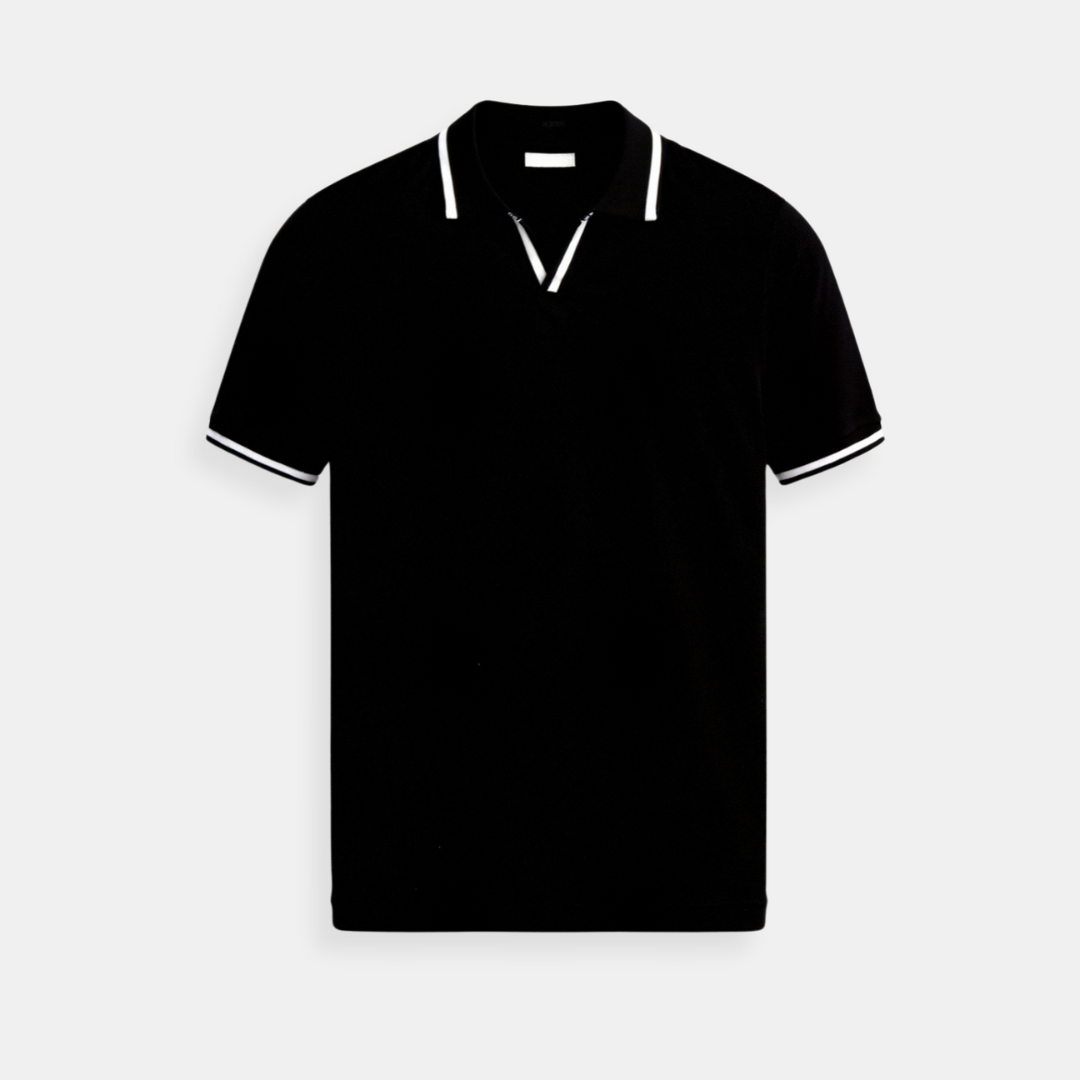 Contrast Trim Knit Polo