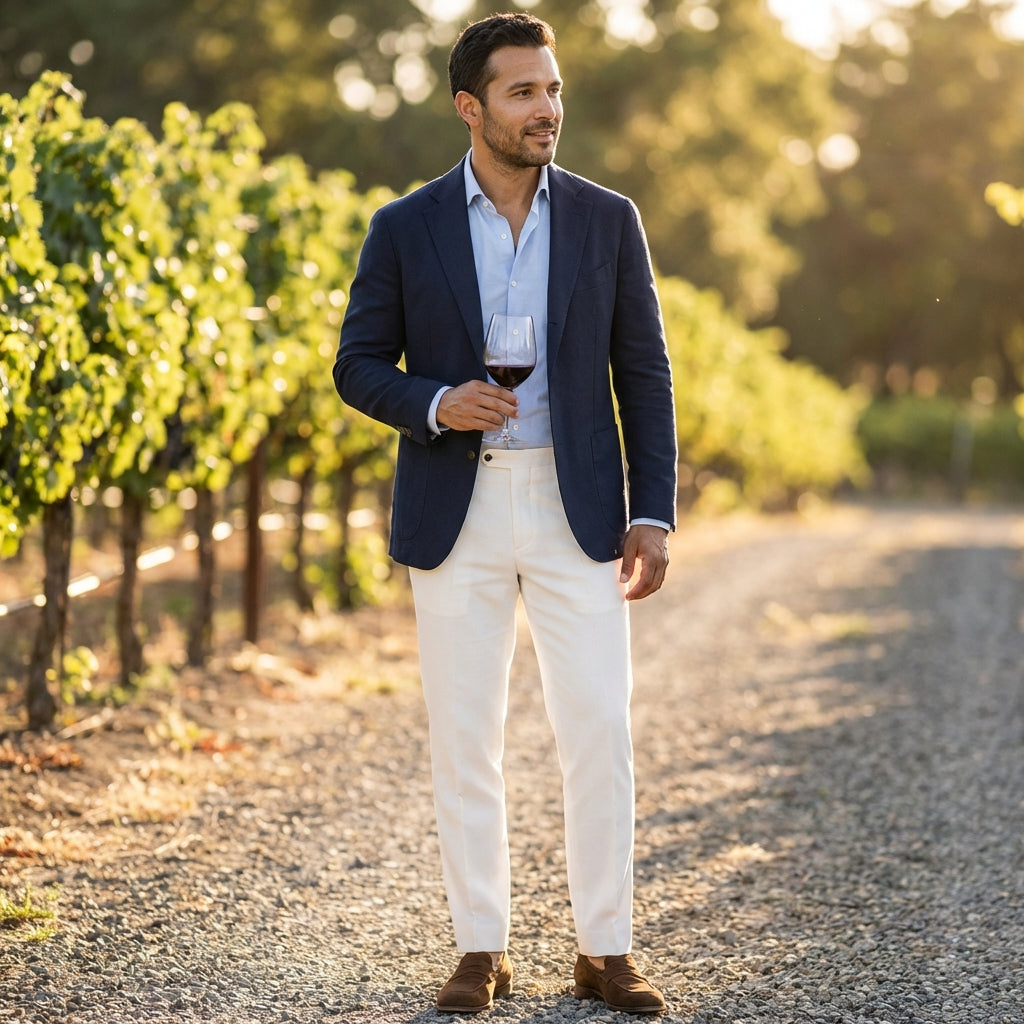 Tailored Cotton-Blend Trouser