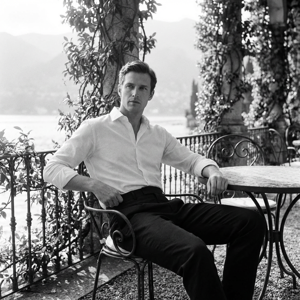 Tailored Cotton-Linen Trouser