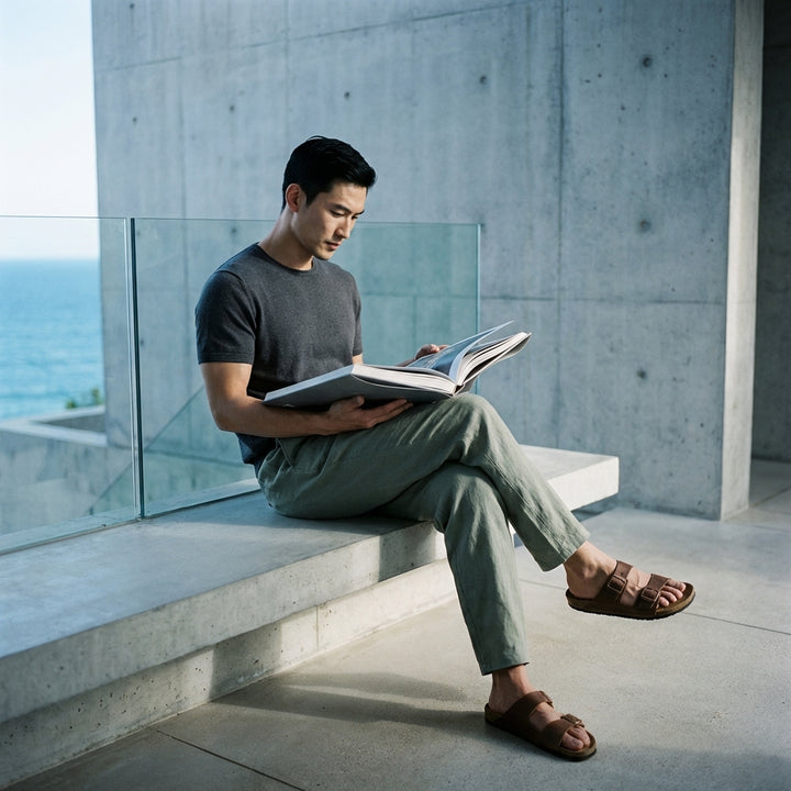 Straight-Fit Linen Trouser