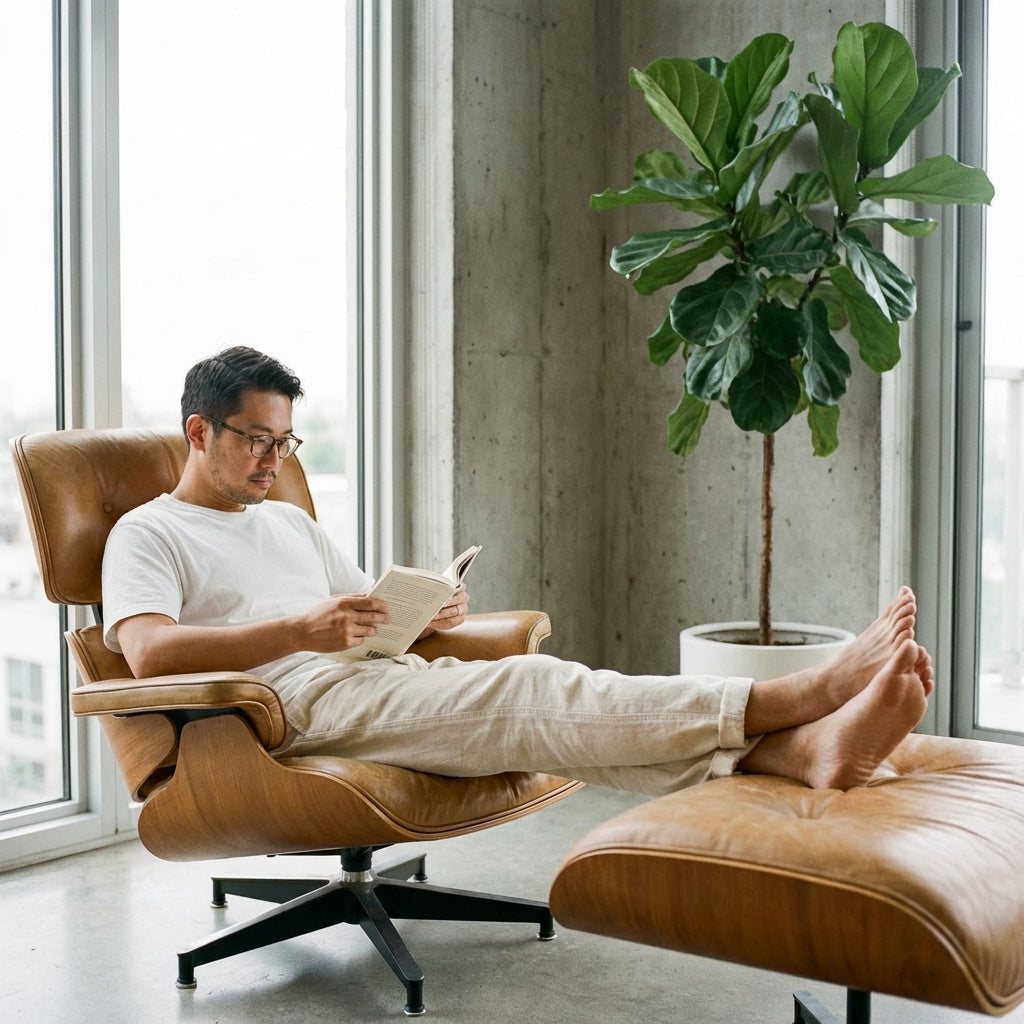 Tapered Fit Cotton-Linen Drawstring Trouser