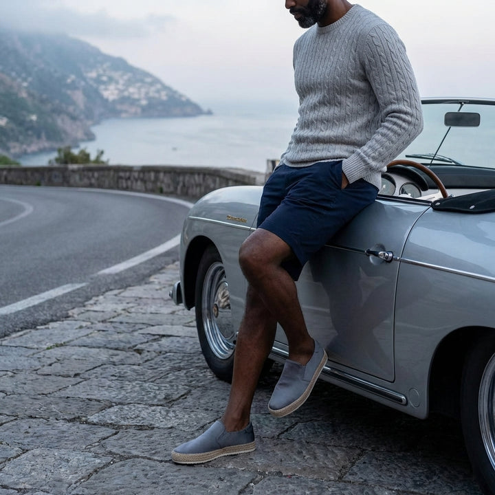 Silk Suede Alpargata Rope Edged Sole