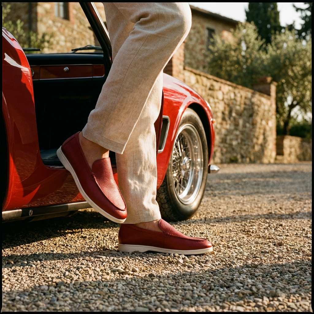 Cowhide Leather Loafers