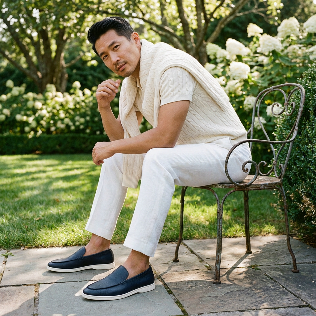 Cowhide Leather Loafers