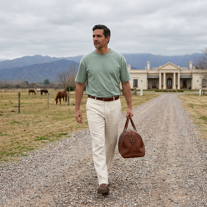 Cotton-Blend Crewneck T-Shirt