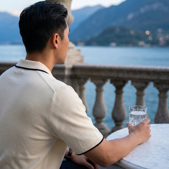 Contrast Trim Knit Polo