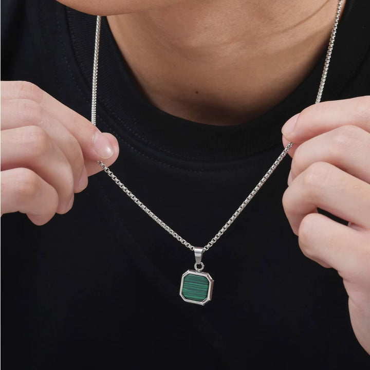 Natural Stone Pendant Necklace