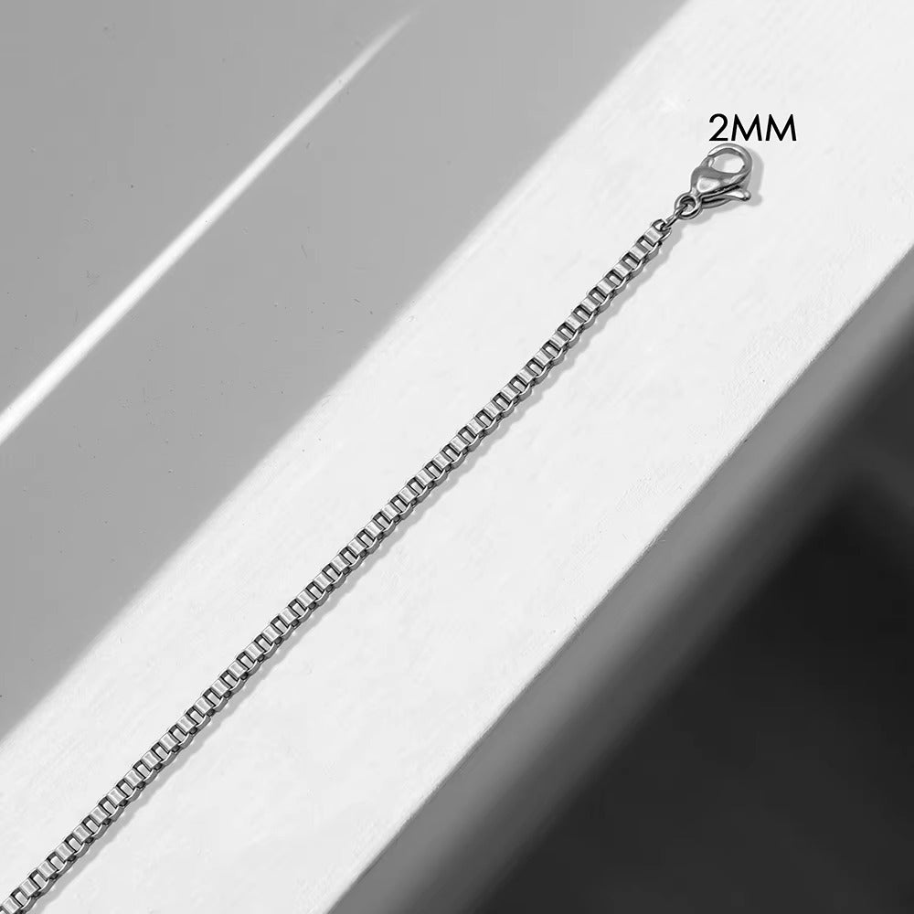 Minimalist Box Chain Bracelet