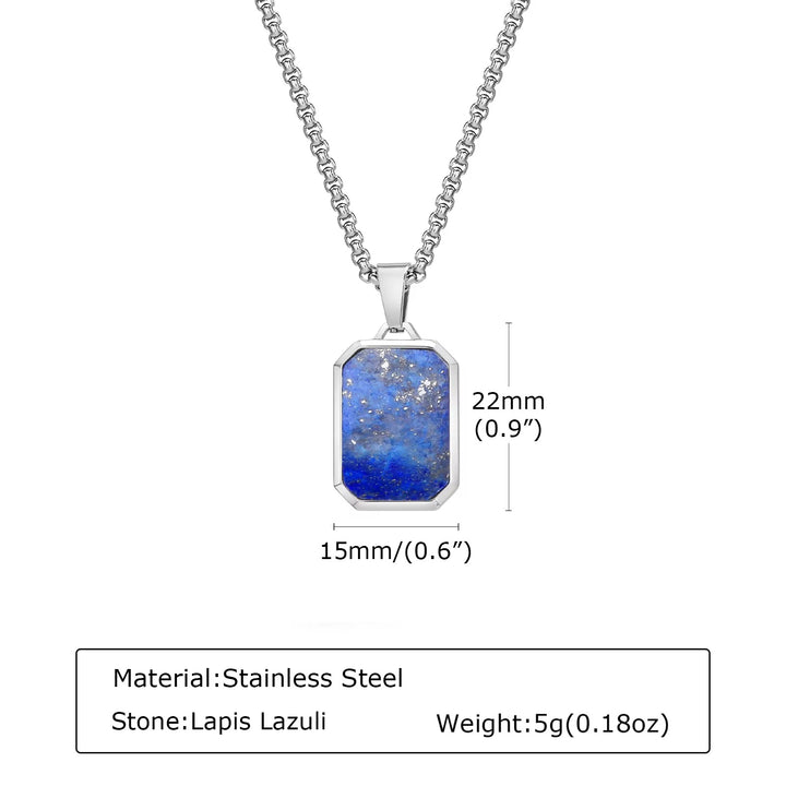 Natural Stone Pendant Necklace