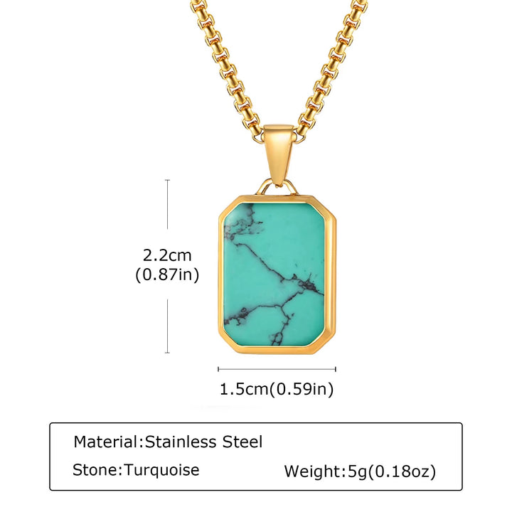 Natural Stone Pendant Necklace